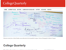 Tablet Screenshot of collegequarterly.ca